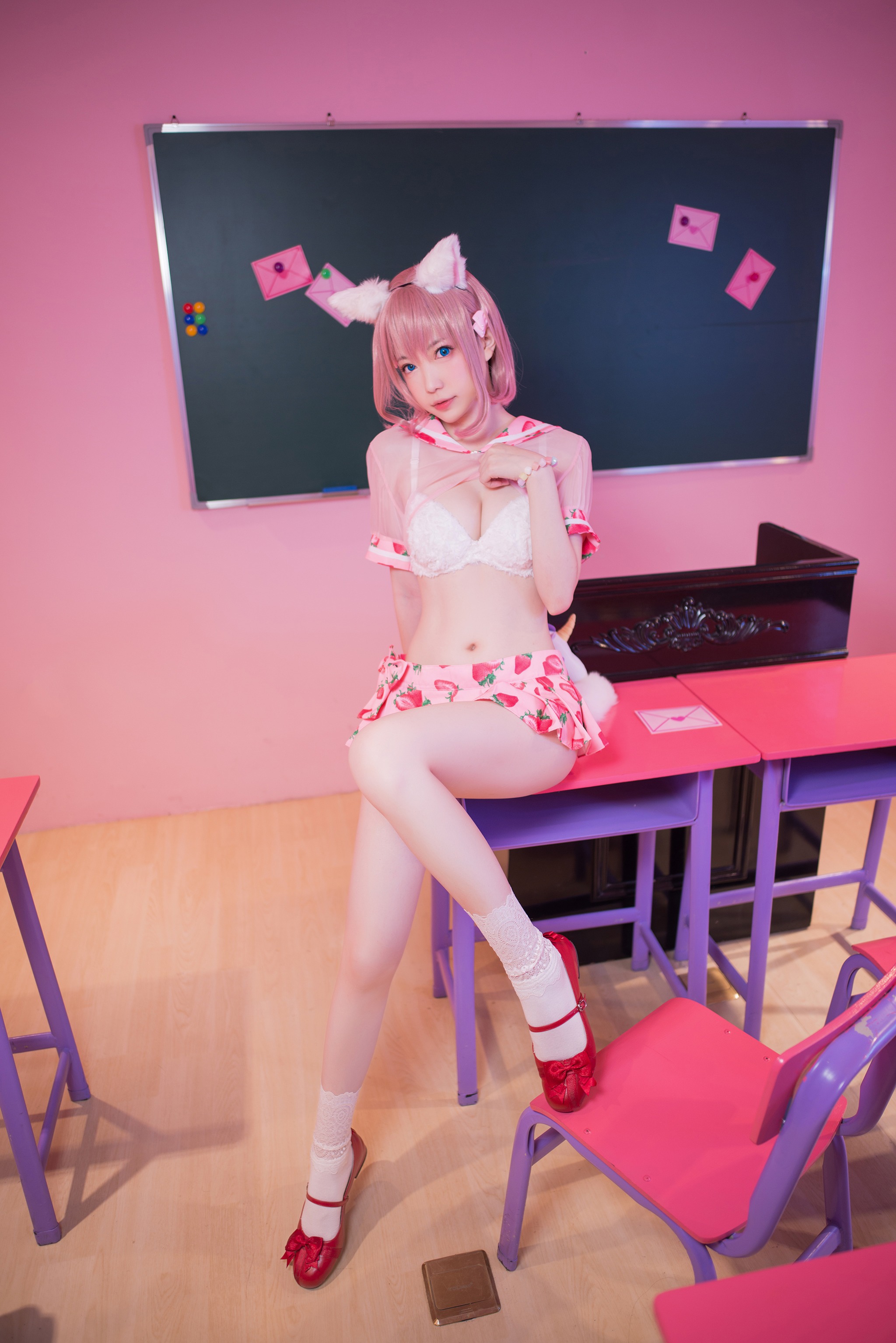 妖少you1 - NO.017 草莓蛋糕猫[11P]-XikXak